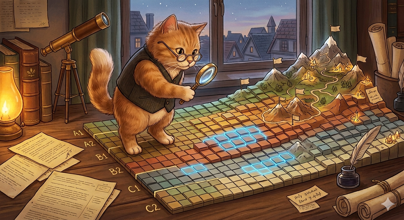 Murzik the cartographer over a lexical landscape